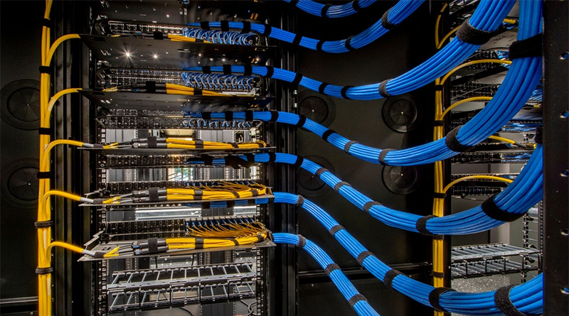 Structured cabling and network server room
